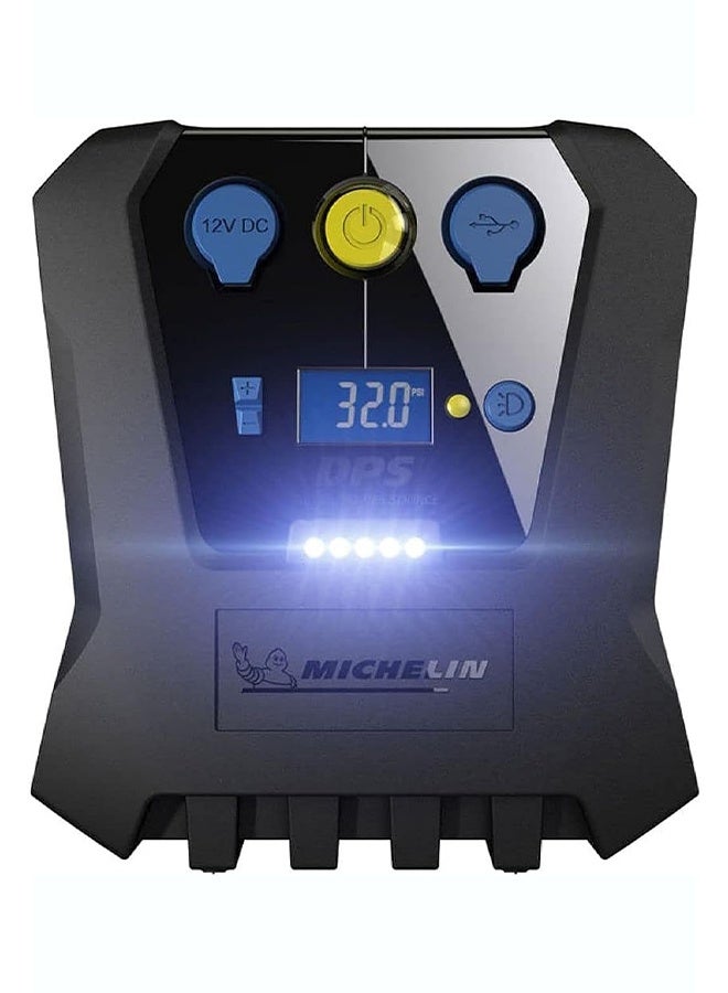 Michelin Programmable Fast Flow Digital Tire Compressor – 12V, 50 PSI, Digital Gauge & Auto Shut-Off - Image 1